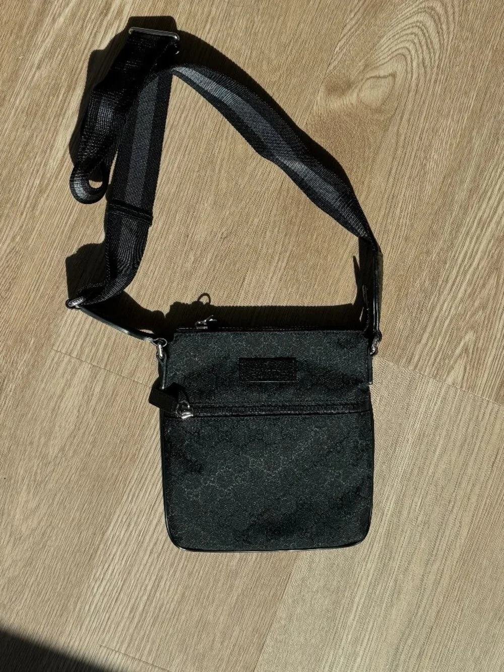 Gucci GG Canvas Flat Crossbody Bag
